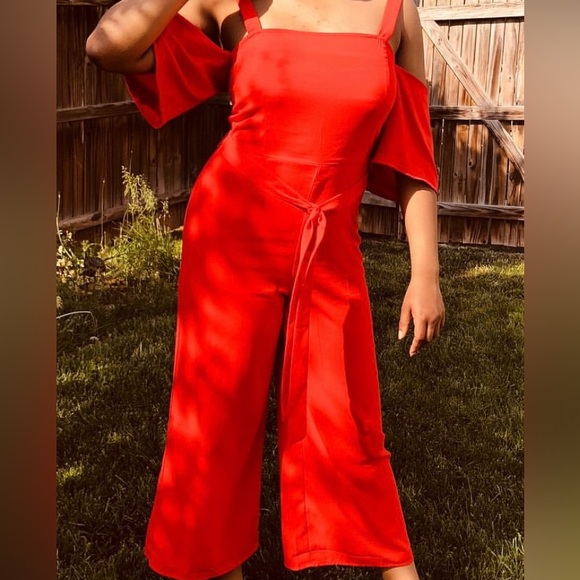 Forever 21 Red Jumpsuit - Picture 4 of 6